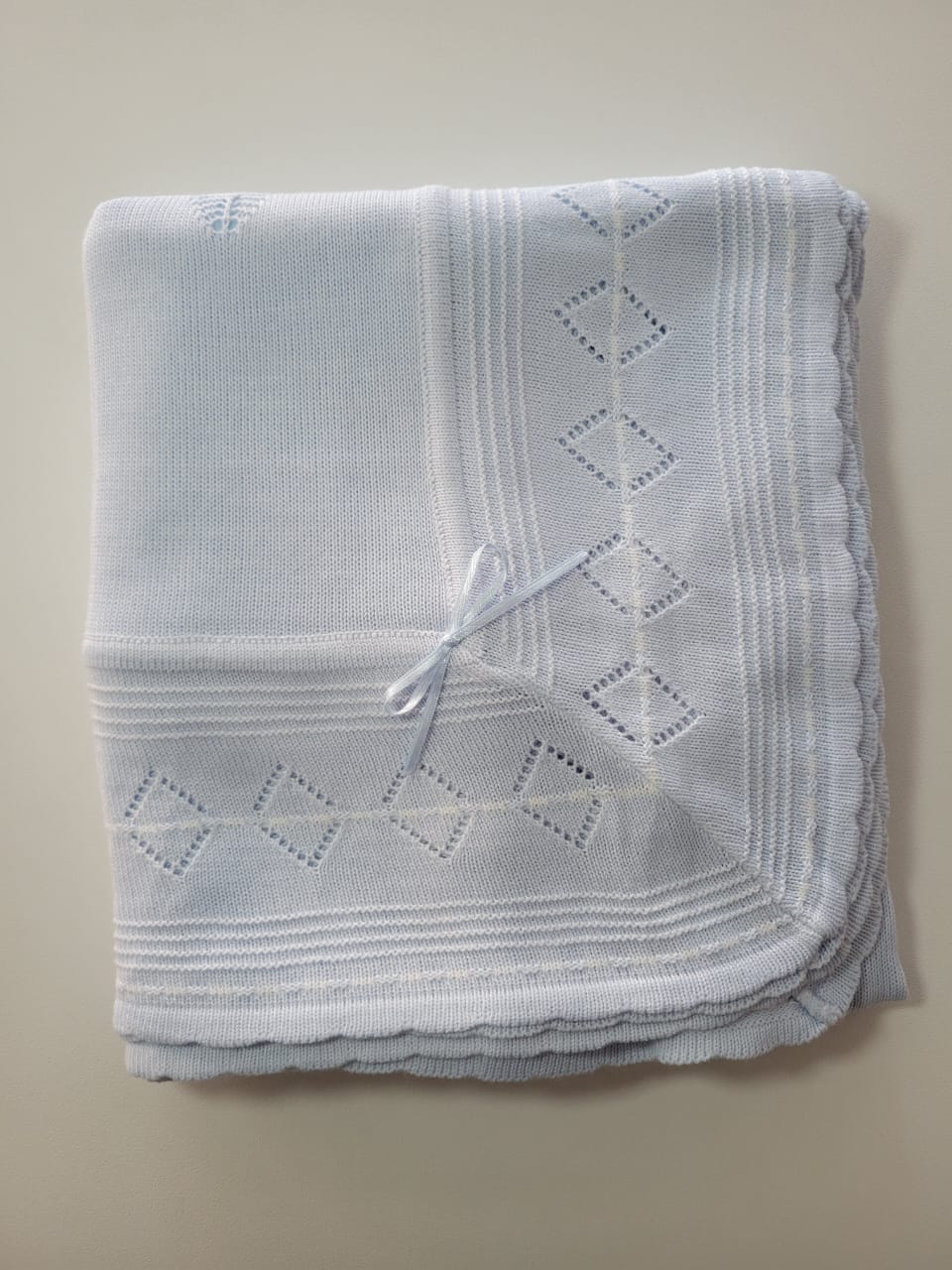 Manta Tejida para Bebé en Algodón Pima