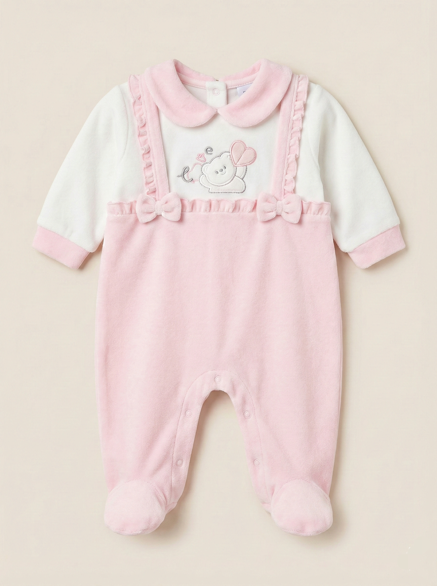 Enterizo italiano Vichi rosa blanco  hembra Venezuela primera puesta algodón hipoalergénico 