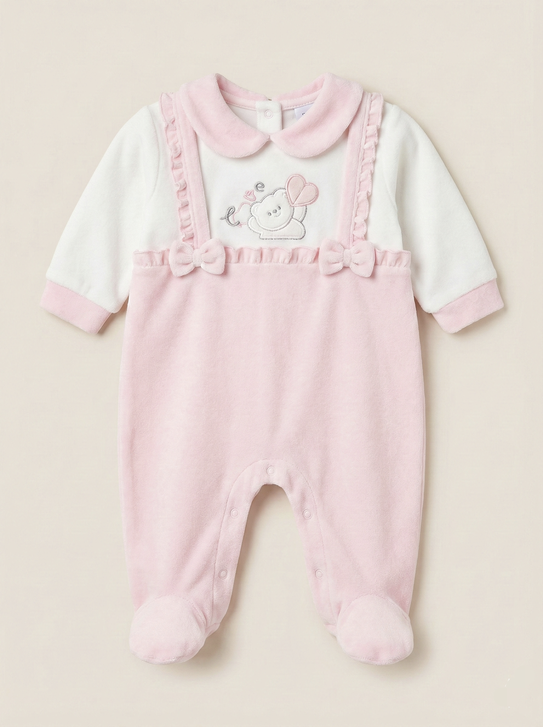 Enterizo italiano Vichi rosa blanco  hembra Venezuela primera puesta algodón hipoalergénico 