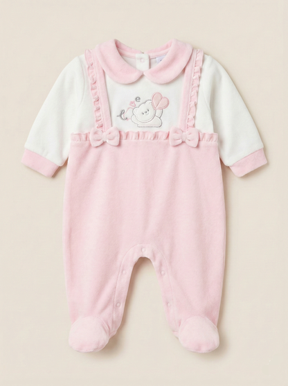 Enterizo italiano Vichi rosa blanco  hembra Venezuela primera puesta algodón hipoalergénico 