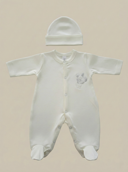 Enterizo con Gorro - 100% Algodón Pima - Beno Bebe