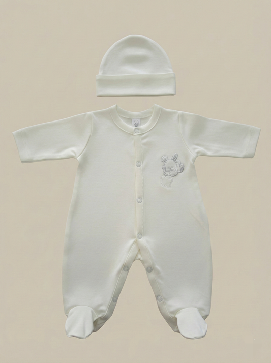 Enterizo con Gorro - 100% Algodón Pima