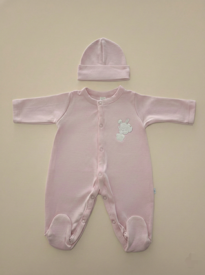 Enterizo con Gorro - 100% Algodón Pima - Beno Bebe