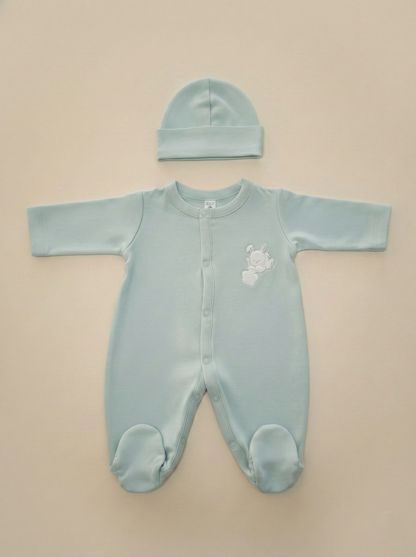 Enterizo con Gorro - 100% Algodón Pima - Beno Bebe