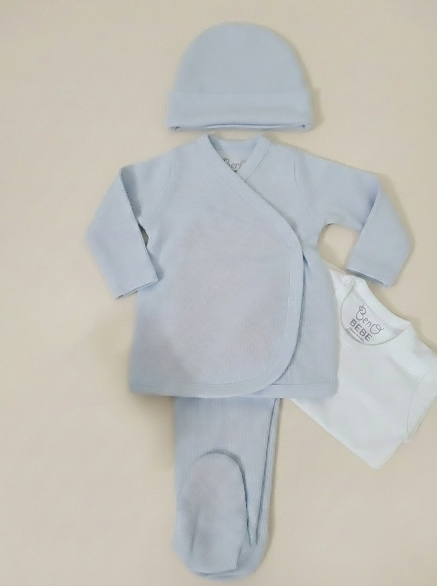 Conjunto Punto Inglés 4 piezas Algodón Pima - Beno Bebe