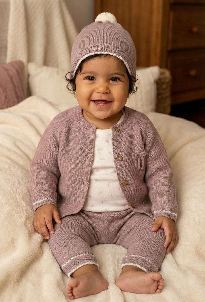 Conjunto Tejido Hilo Algodón