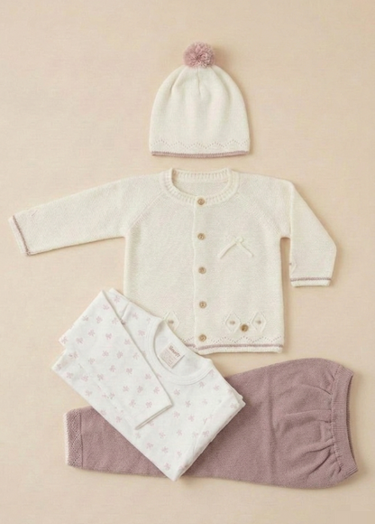 Conjunto Tejido Hilo Algodón