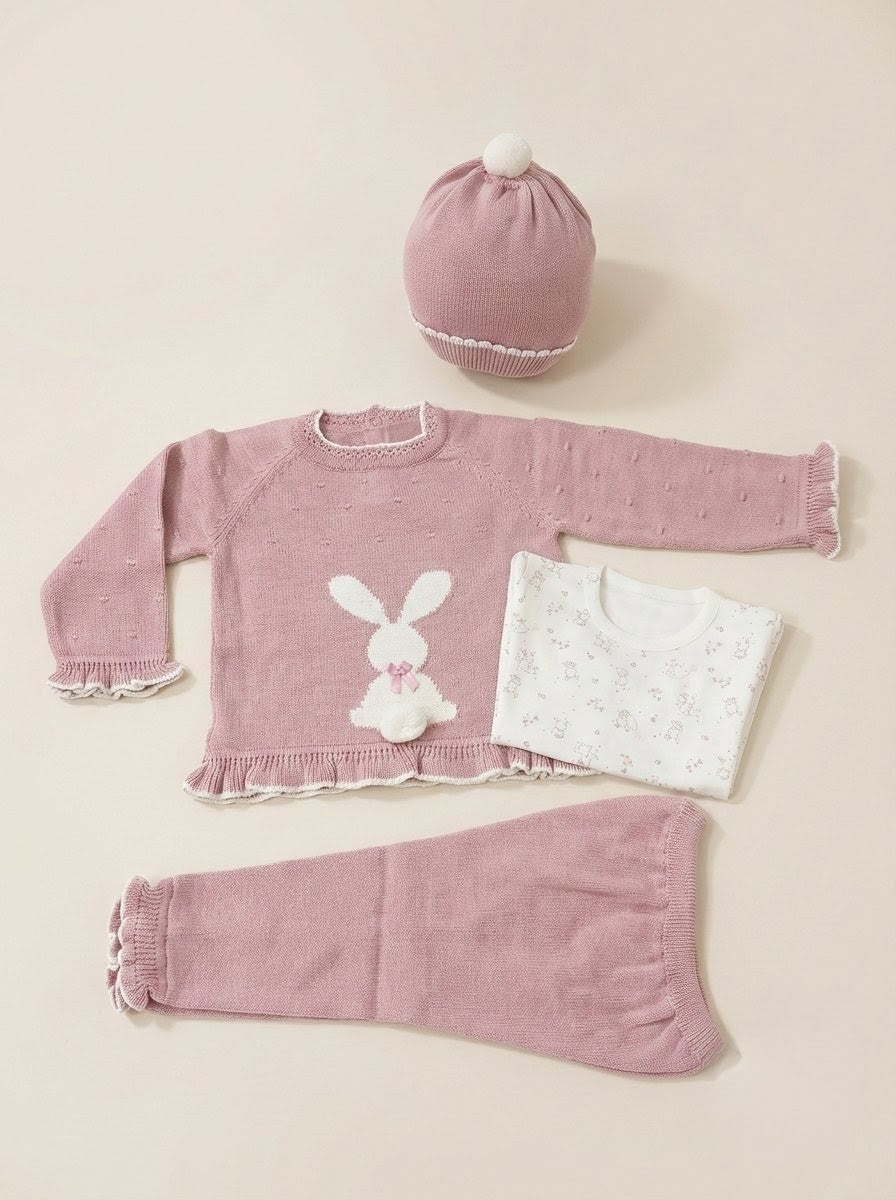 Conjunto Tejido Conejo