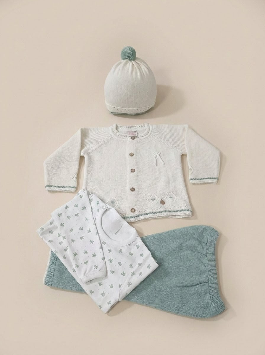 Conjunto Tejido Hilo Algodón