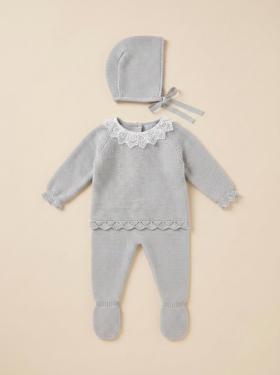 Conjunto Tejido Español Bordado