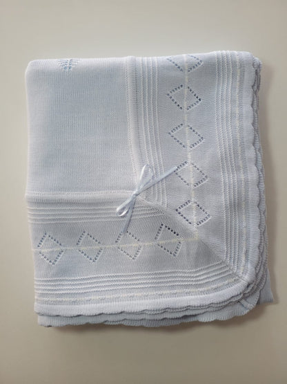 Manta Tejida para Bebé en Algodón Pima