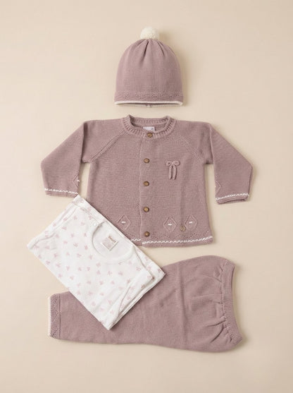 Conjunto Tejido Hilo Algodón