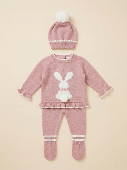 Conjunto Conejo Tejido 4 piezas