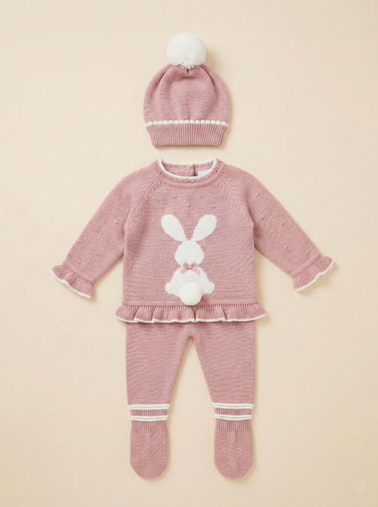 Conjunto Conejo Tejido 4 piezas