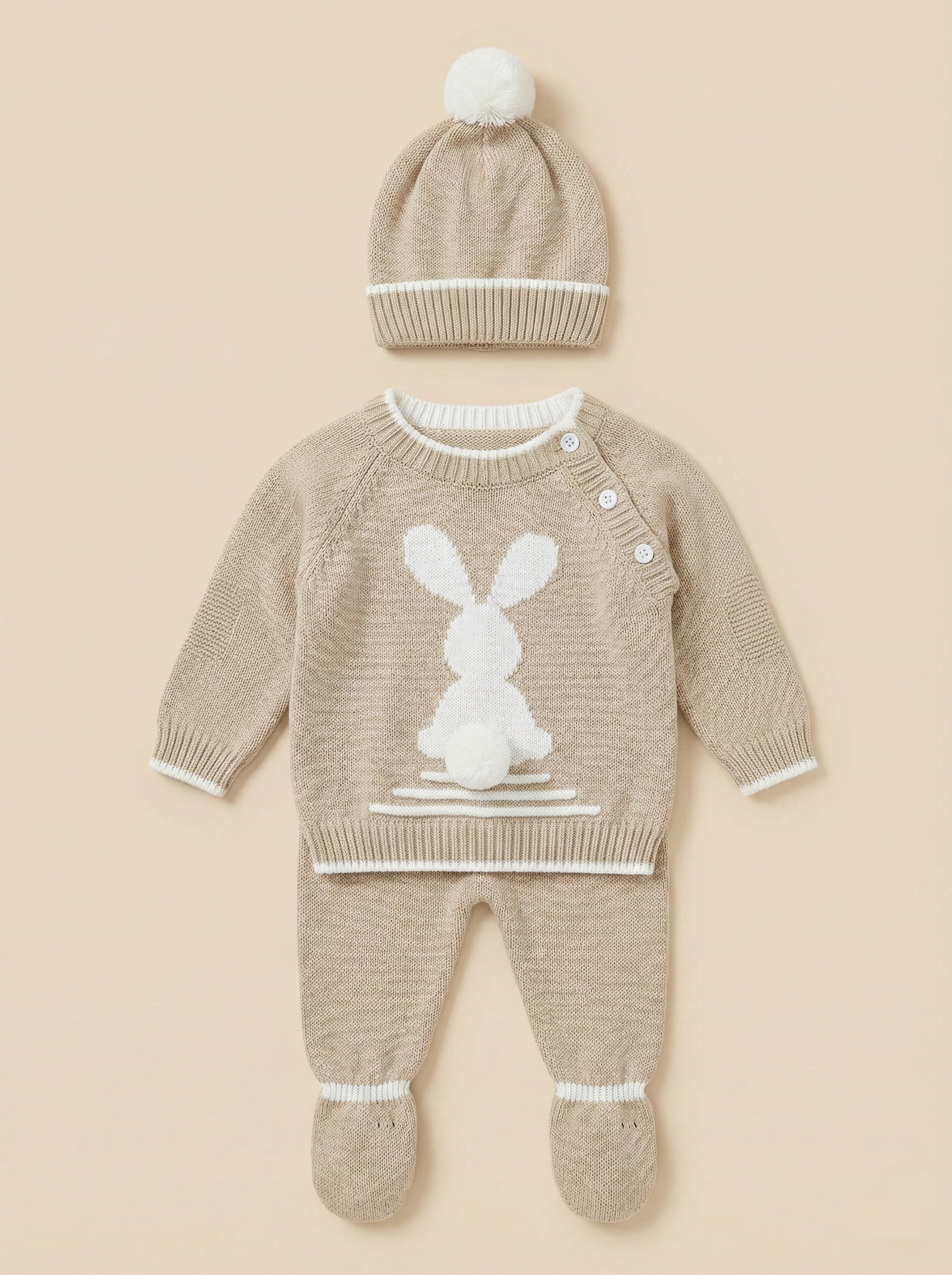 Conjunto Conejo Tejido 4 piezas