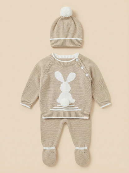 Conjunto Conejo Tejido 4 piezas