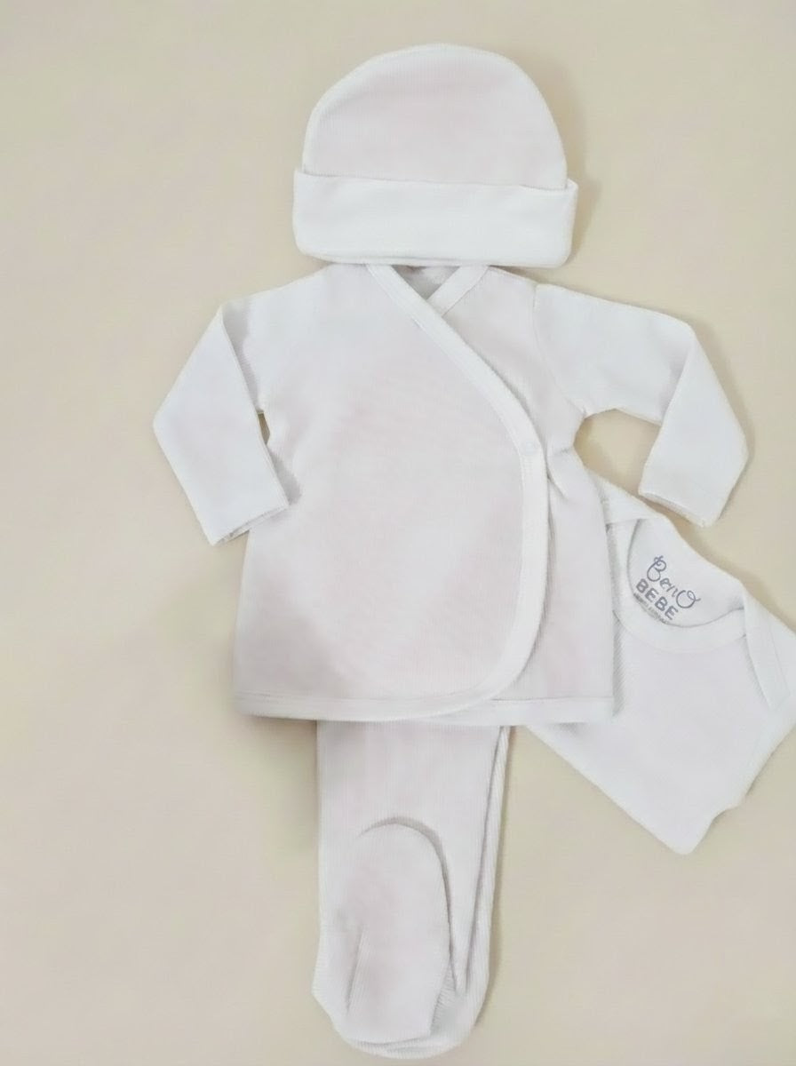 Conjunto Punto Inglés 4 piezas Algodón Pima - Beno Bebe