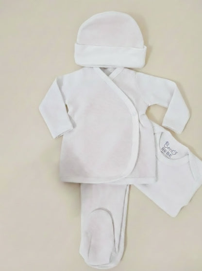 Conjunto Punto Inglés 4 piezas Algodón Pima - Beno Bebe