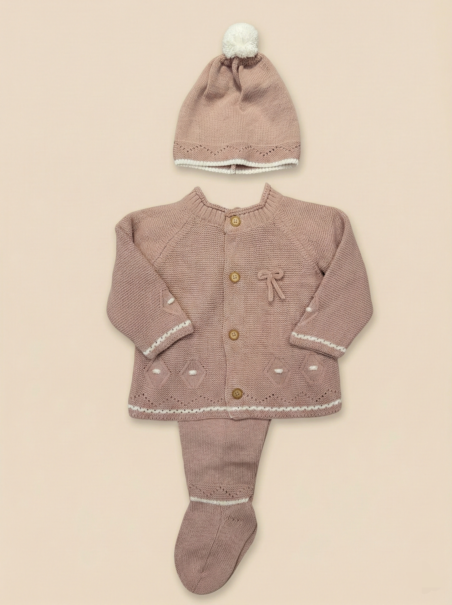 Conjunto Conejo Punto Inglés 4 piezas Algodón Pima