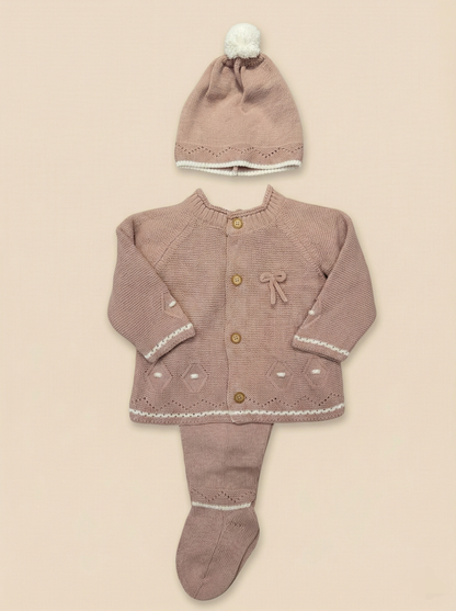 Conjunto Conejo Punto Inglés 4 piezas Algodón Pima