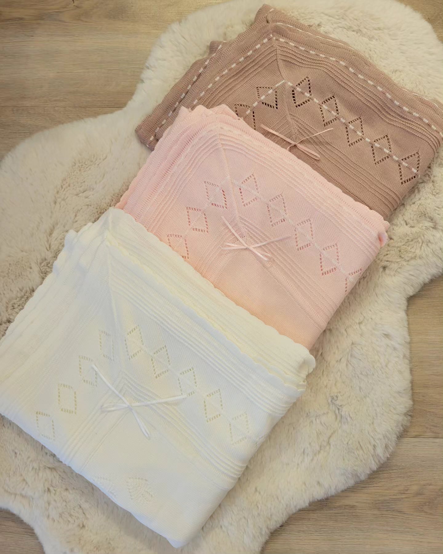 Manta Tejida para Bebé en Algodón Pima