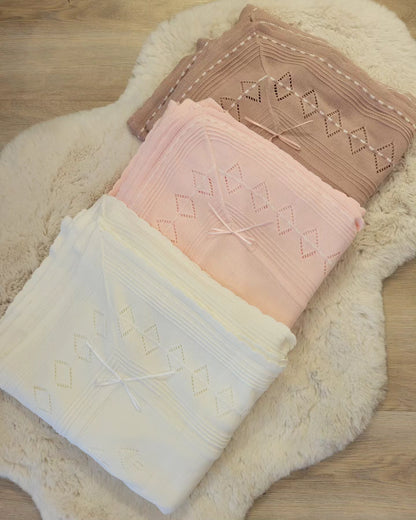 Manta Tejida para Bebé en Algodón Pima